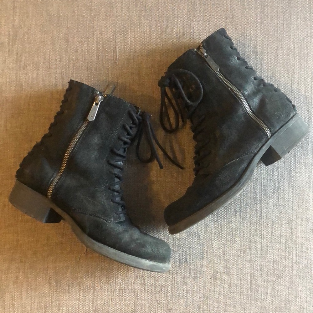 Circus by Sam Edelman lace up suede boots